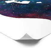 母と子の母の日シルエット ポスター (角)