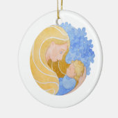 母と子の母の日 |オーナメント セラミックオーナメント (左)