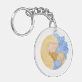 母と子の母の日 |キーチェーン キーホルダー (正面左)