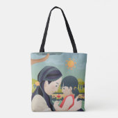 母と子の母の日 |トートバッグ トートバッグ (裏面)