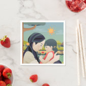 母と子の母の日 |ナプキン スタンダードカクテルナプキン (インサイチュ)