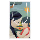 母と子の母の日 |抱き枕 スモールペーパーバッグ (正面)