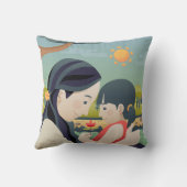 母と子の母の日 |装飾用クッション クッション (裏面)