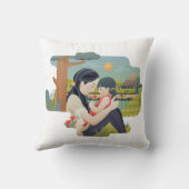 母と子の母の日 |装飾用クッション クッション (裏面)