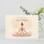 母と子の瞑想 セレナティーアート シーズンカード (スタンド正面)