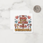 母と子の絆は壊れない ノートカード (正面/裏面インサイチュ)