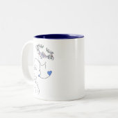 母と子の絆2トーンのマグカップ ツートーンマグカップ (正面左)