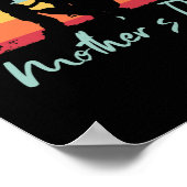 母と子をテーマにした幸福な母の日 ポスター (角)