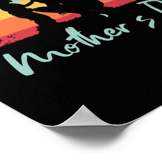 母と子をテーマにした幸福な母の日 ポスター (角)