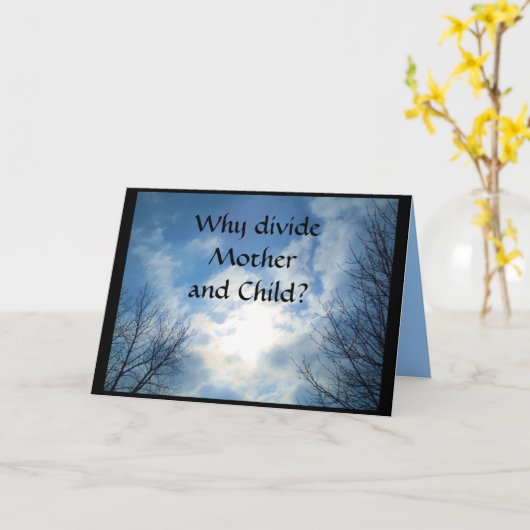 母と子を分ける理由?悔やみや弔慰カード カード (黄色い花)