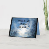 母と子を分ける理由?悔やみや弔慰カード カード (正面)