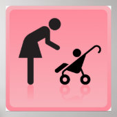 母と子アイコン ポスター (正面)