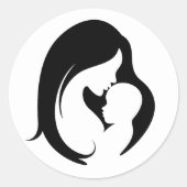 母と子シルフット ラウンドシール (正面)