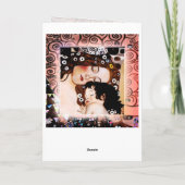 母と子バイグスタフクリムトコラージュ カード (裏面)