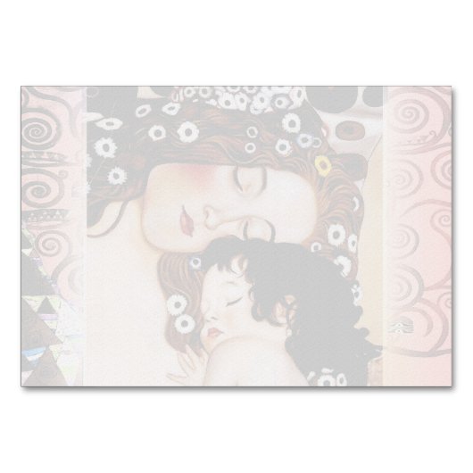 母と子バイグスタフクリムトコラージュ テーブルナンバー (裏面)