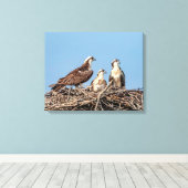 母と子供たち キャンバスプリント (インサイチュ (ウッドフロア))