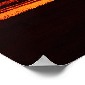 母と子供のシルエット ポスター (角)