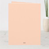 母と子供の可愛いかわいい漫画の母の日 カード (裏面)