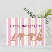 母と子供フラットホリデーカード シーズンカード (スタンド正面)