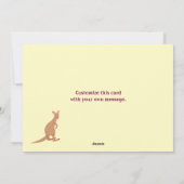 母と子供フラットホリデーカード シーズンカード (裏面)