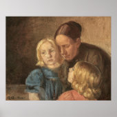 母と子供by Ancher ポスター (正面)