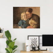 母と子供by Ancher ポスター (ホームオフィス)