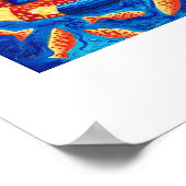 母と子絵を描の ポスター (角)