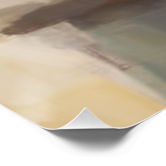 母と子調和の愛抽象芸術ウォールアート ポスター (コーナー)