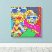 母と子 キャンバスプリント (インサイチュ (ウッドフロア))