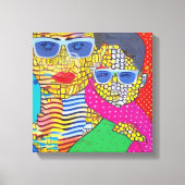 母と子 キャンバスプリント (正面)