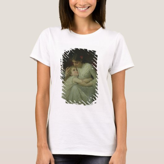 母と子(キャンバス上の油) Tシャツ (正面)