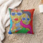 母と子 クッション (ブランケット)