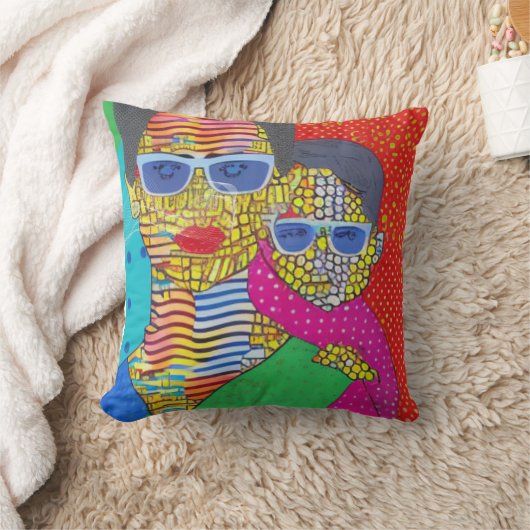 母と子 クッション (ブランケット)