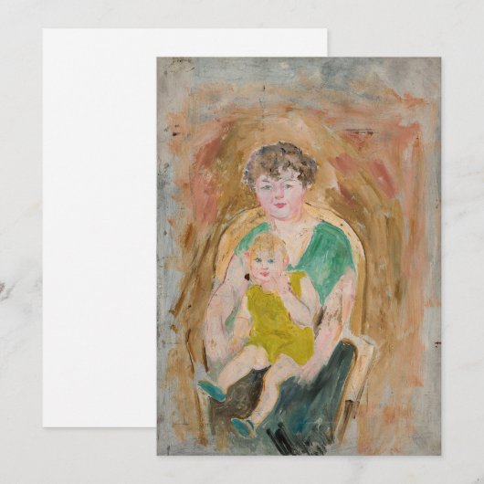 母と子 | タデウスマコフスキー (正面/裏面)