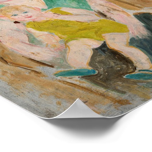 母と子 | タデウスマコフスキー ポスター (角)