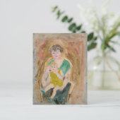 母と子 | タデウスマコフスキー ポストカード (スタンド正面)