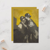 母と子（ノラ・ニールソン・グレイ作） カード (正面/裏面インサイチュ)