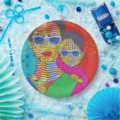 母と子 ペーパープレート (パーティー)