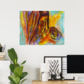 母と子 ポスター (ホームオフィス)