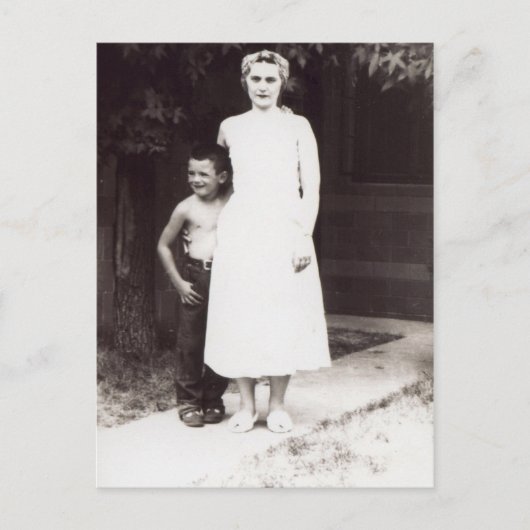 母と子 ポストカード (正面)