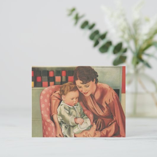 母と子 ポストカード (スタンド正面)