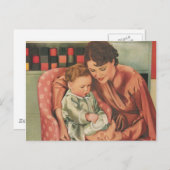 母と子 ポストカード (正面/裏面)