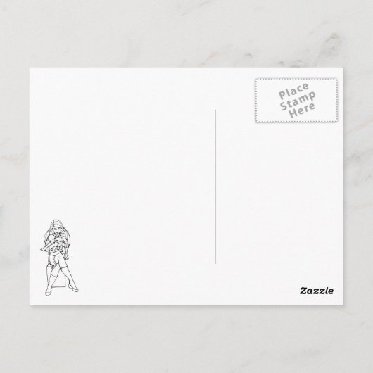 母と子 ポストカード (裏面)