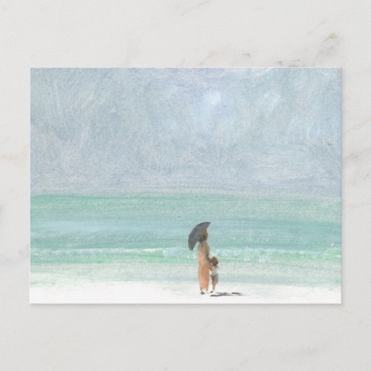 母と子 ポストカード (正面)