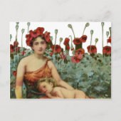 母と子 ポストカード (正面)