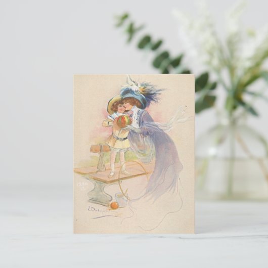 母と子 ポストカード (スタンド正面)