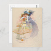 母と子 ポストカード (正面/裏面)