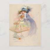 母と子 ポストカード (正面)