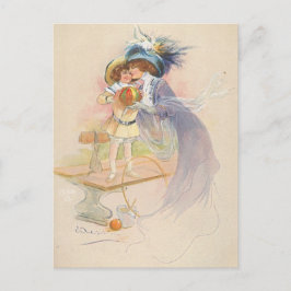 母と子 ポストカード