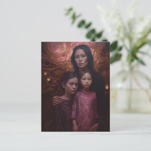 母と子 ポストカード (スタンド正面)